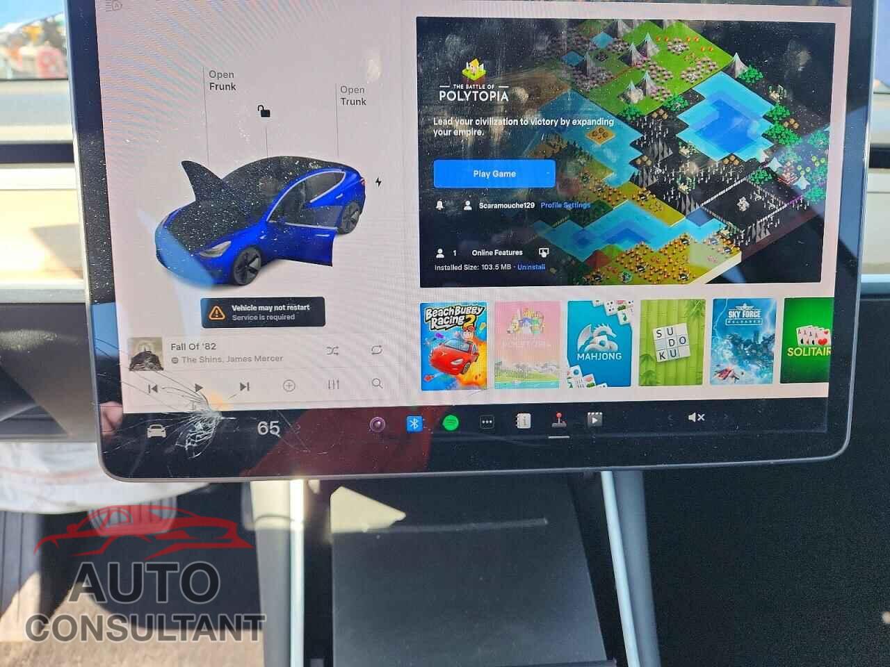 TESLA MODEL 3 2019 - 5YJ3E1EA0KF400960
