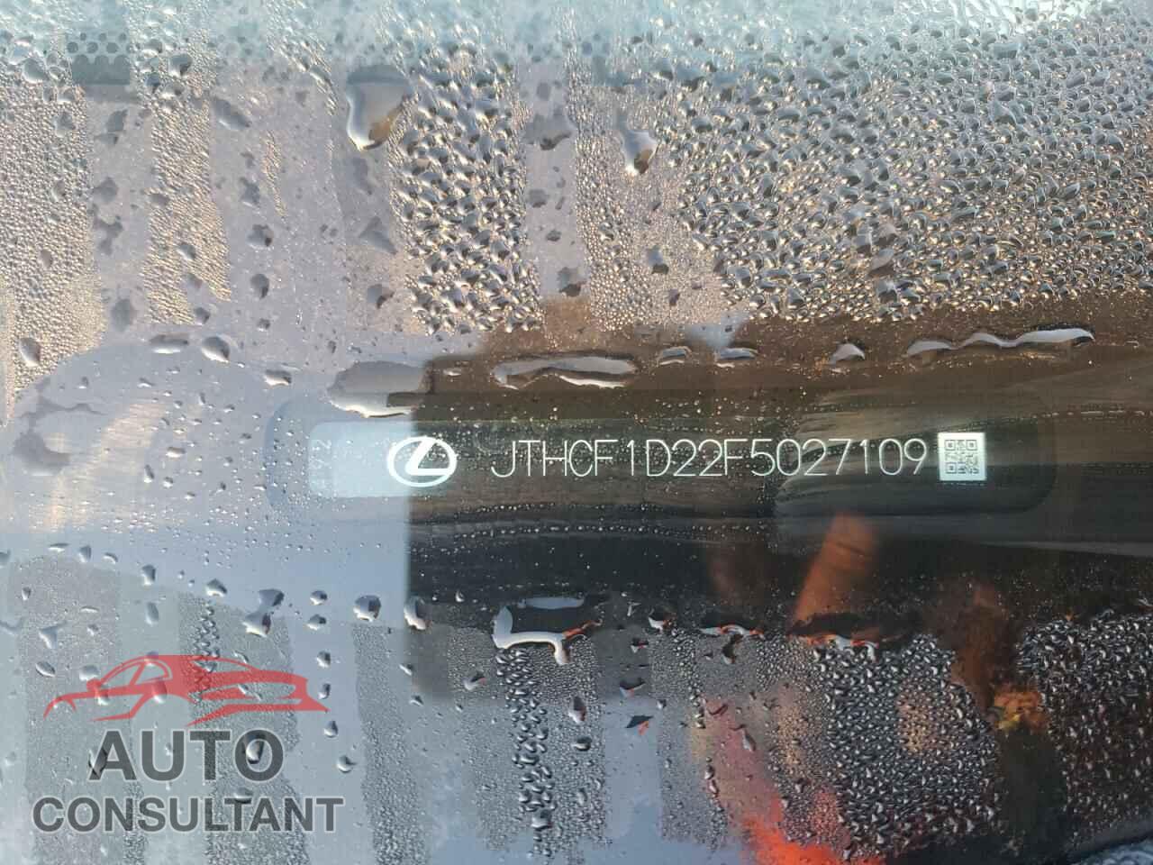 LEXUS IS 2015 - JTHCF1D22F5027109