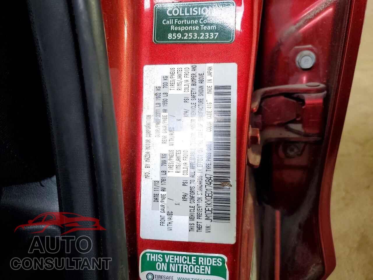 MAZDA 2 2014 - JM1DE1KY0E0174847
