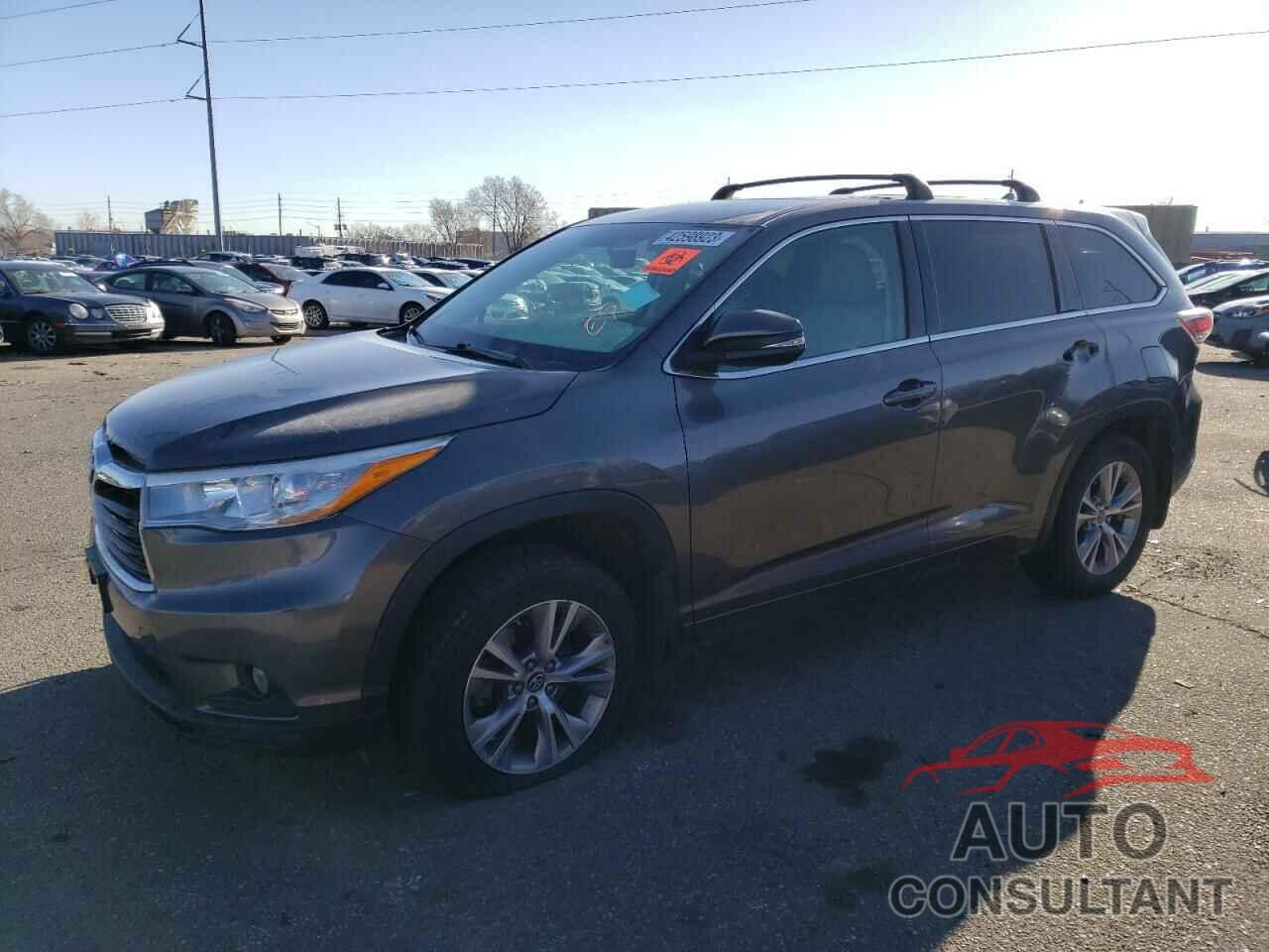 TOYOTA HIGHLANDER 2016 - 5TDBKRFH5GS303755
