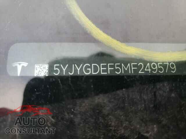 TESLA MODEL Y 2021 - 5YJYGDEF5MF249579