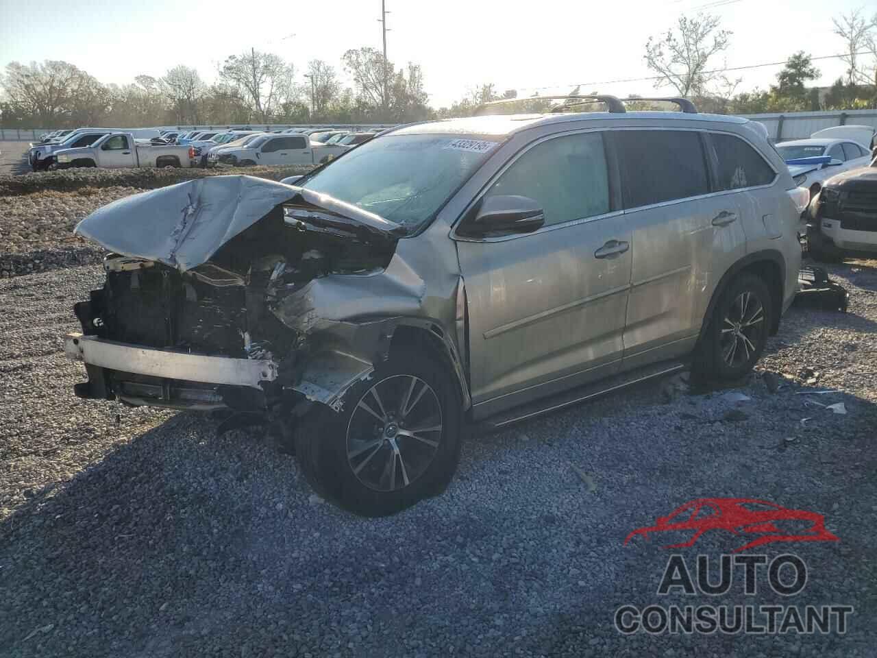 TOYOTA HIGHLANDER 2016 - 5TDJKRFH3GS501827