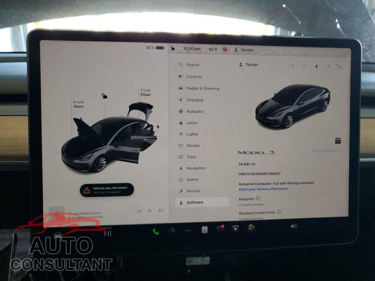 TESLA MODEL 3 2022 - 5YJ3E1EA6NF368567
