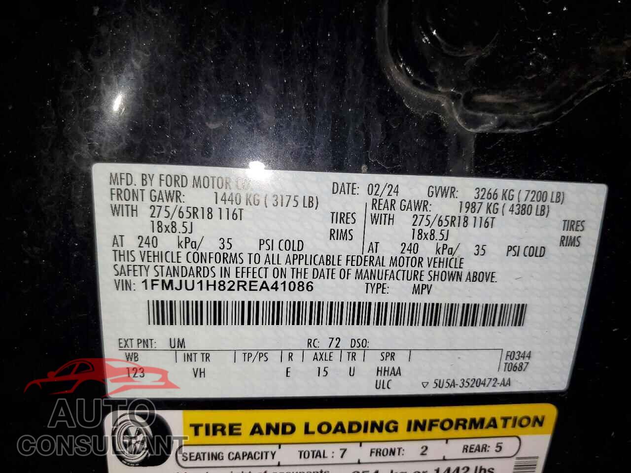 FORD EXPEDITION 2024 - 1FMJU1H82REA41086
