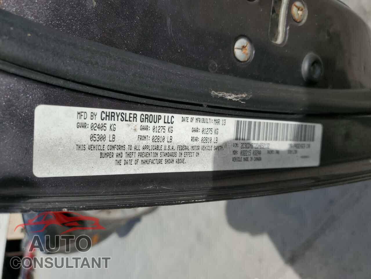 DODGE CHALLENGER 2013 - 2C3CDYBT2DH652132
