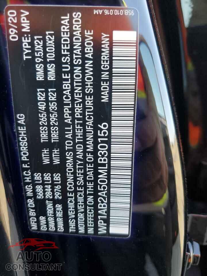 PORSCHE MACAN 2021 - WP1AB2A50MLB30156