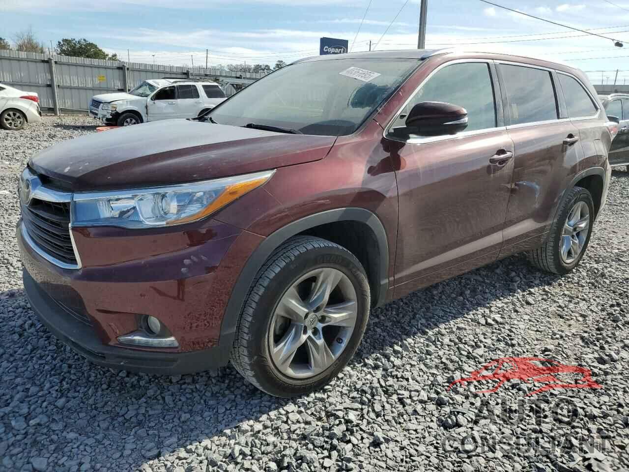 TOYOTA HIGHLANDER 2015 - 5TDYKRFHXFS086566