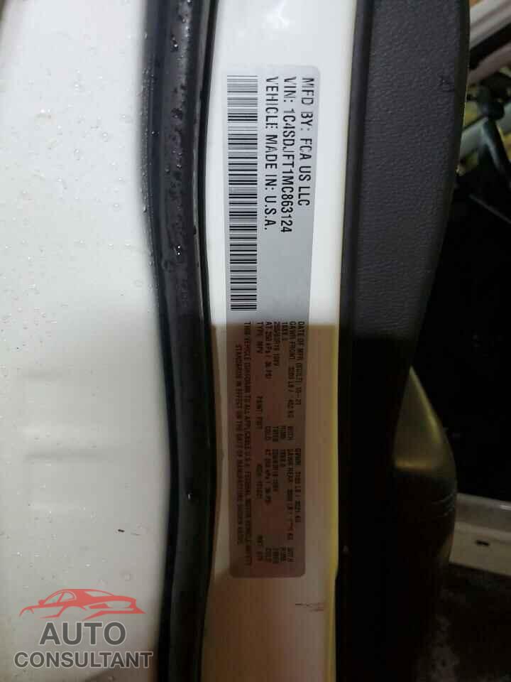 DODGE DURANGO 2021 - 1C4SDJFT1MC863124