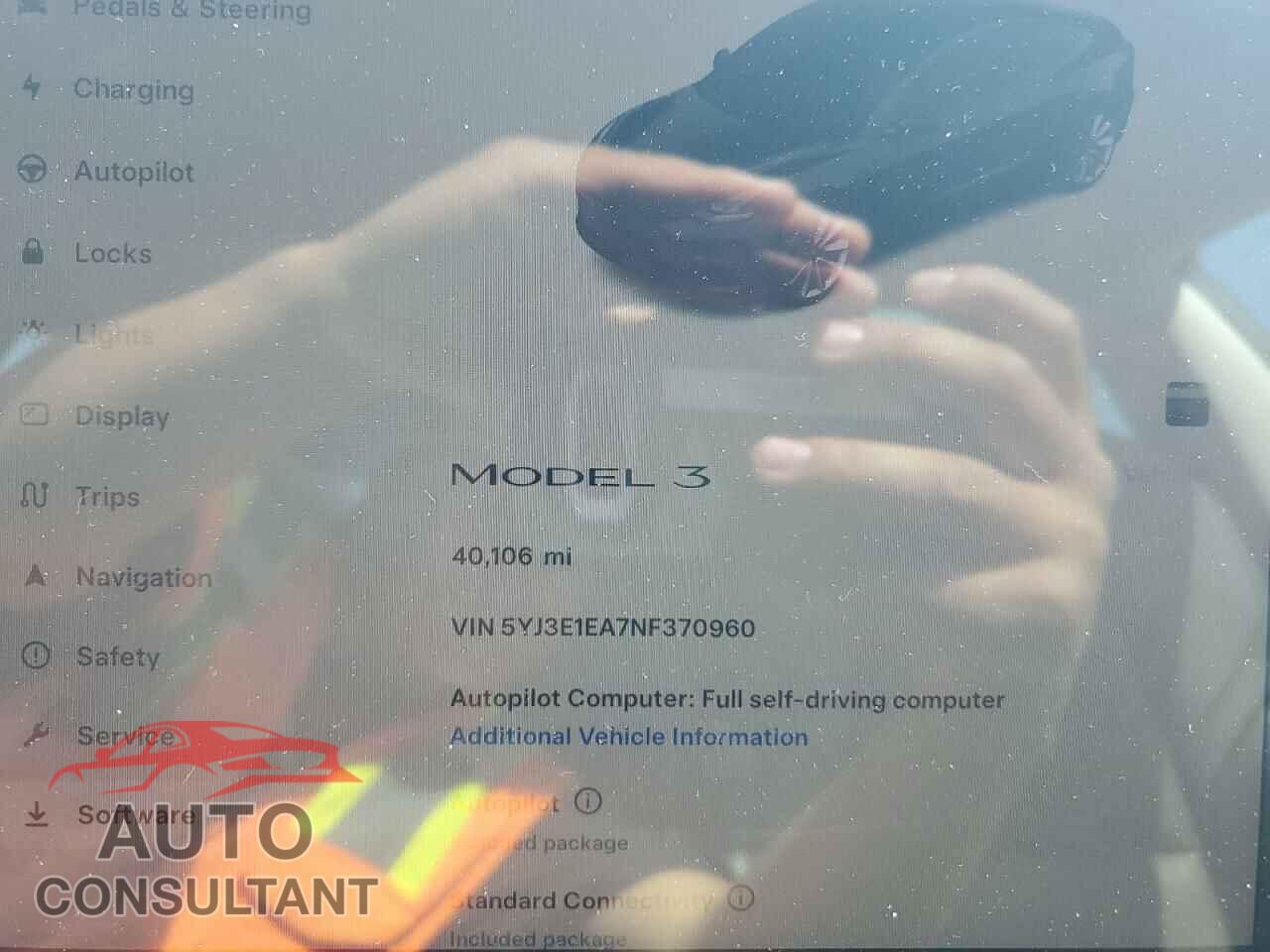 TESLA MODEL 3 2022 - 5YJ3E1EA7NF370960