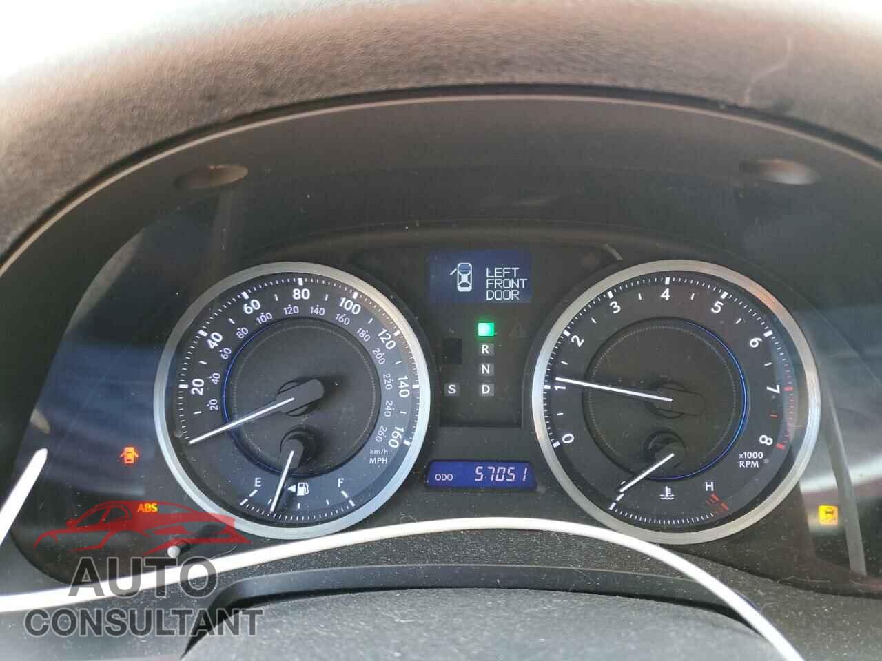 LEXUS IS 2012 - JTHBE5C26C5028539