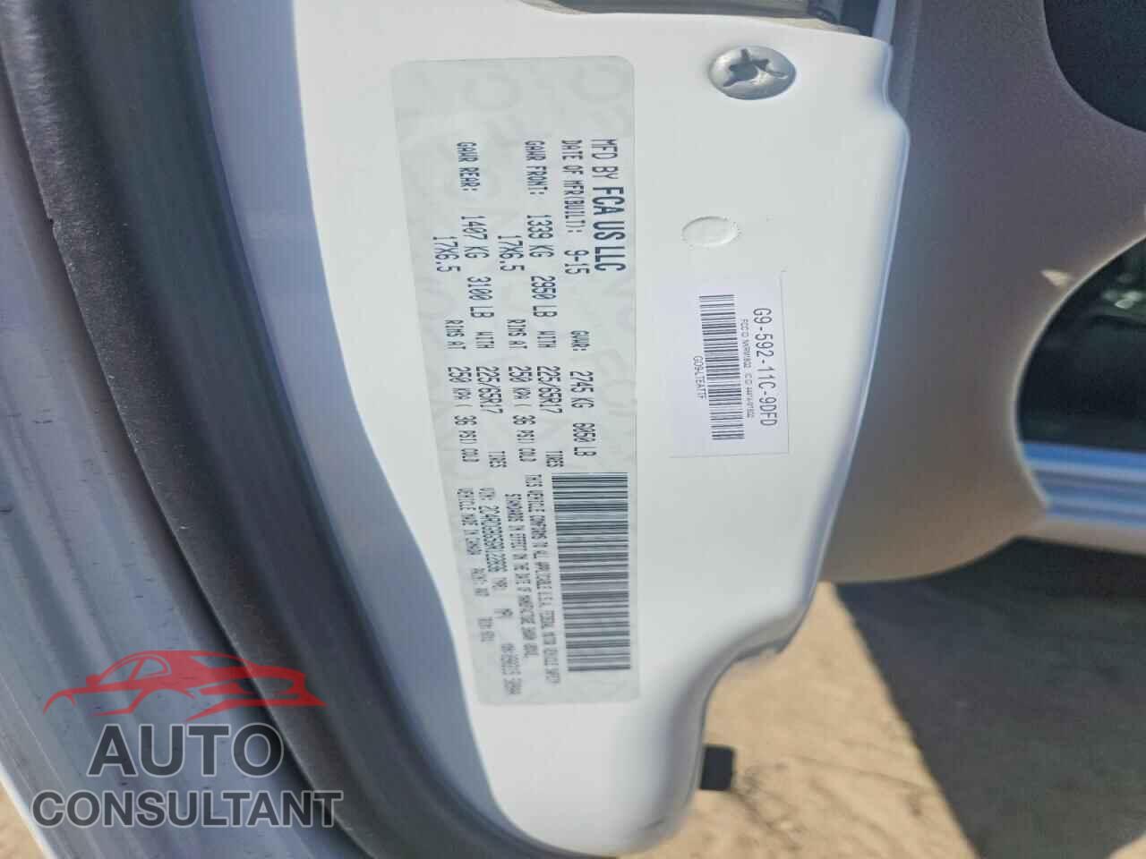 DODGE CARAVAN 2016 - 2C4RDGBG5GR122836