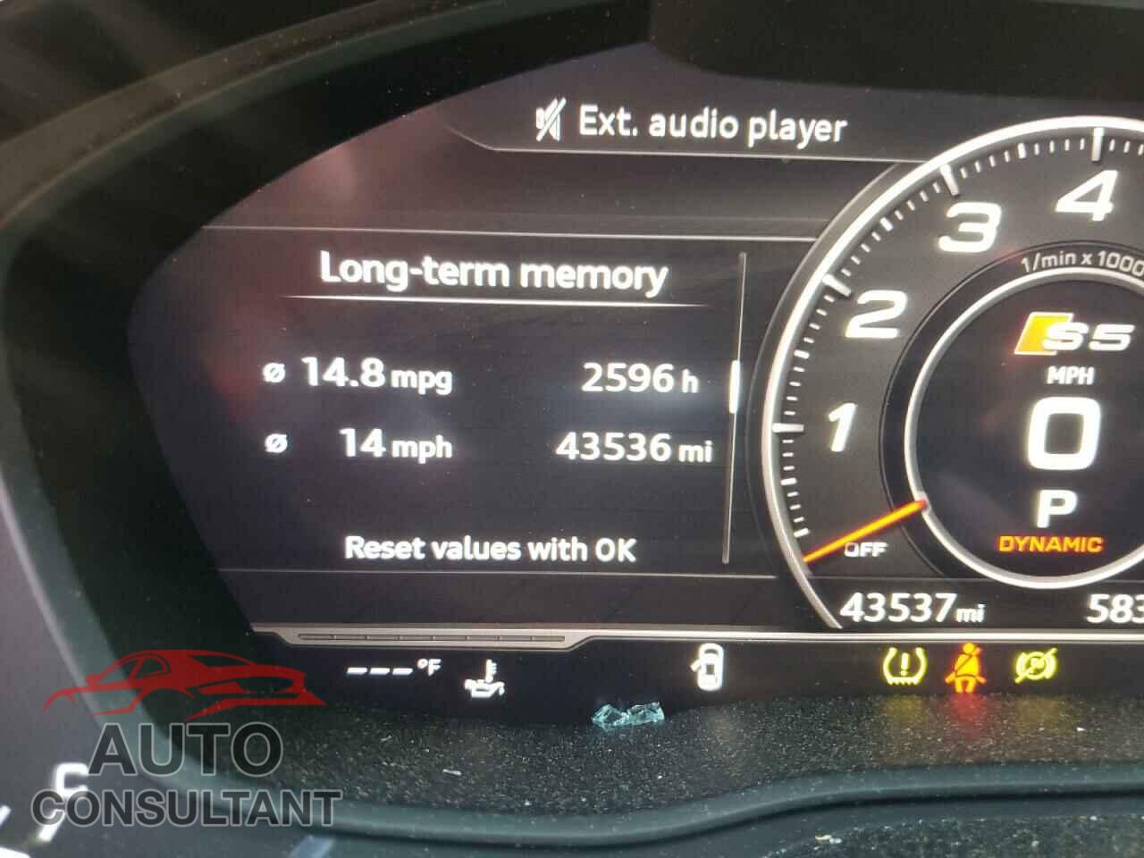 AUDI S5/RS5 2018 - WAUP4AF57JA015826