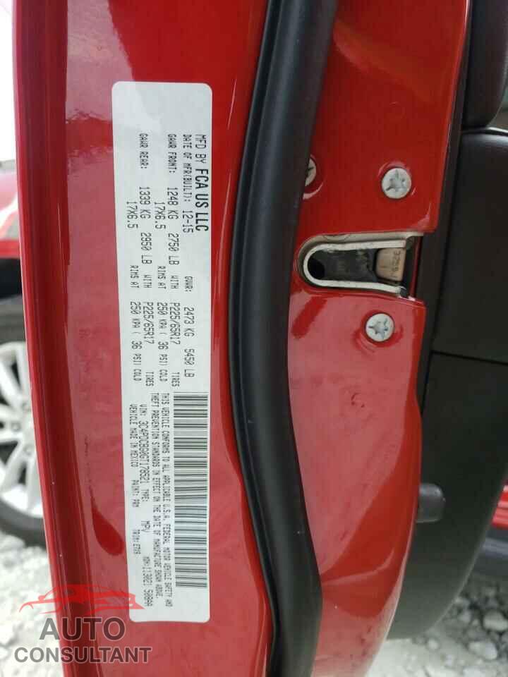 DODGE JOURNEY 2016 - 3C4PDCBG0GT178521