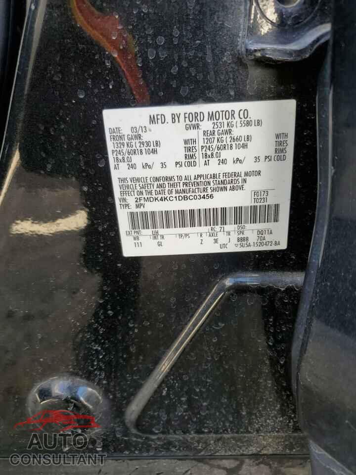 FORD EDGE 2013 - 2FMDK4KC1DBC03456