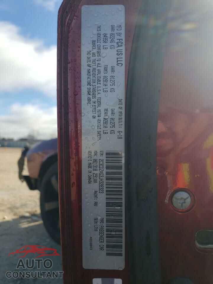 DODGE CHALLENGER 2018 - 2C3CDZAG3JH328323