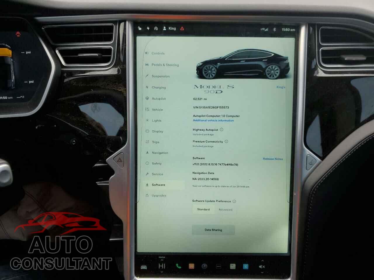 TESLA MODEL S 2016 - 5YJSA1E26GF155573