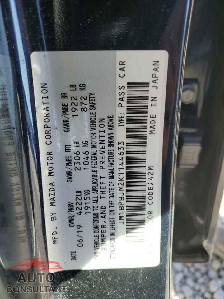 MAZDA 3 2019 - JM1BPBJM2K1144633