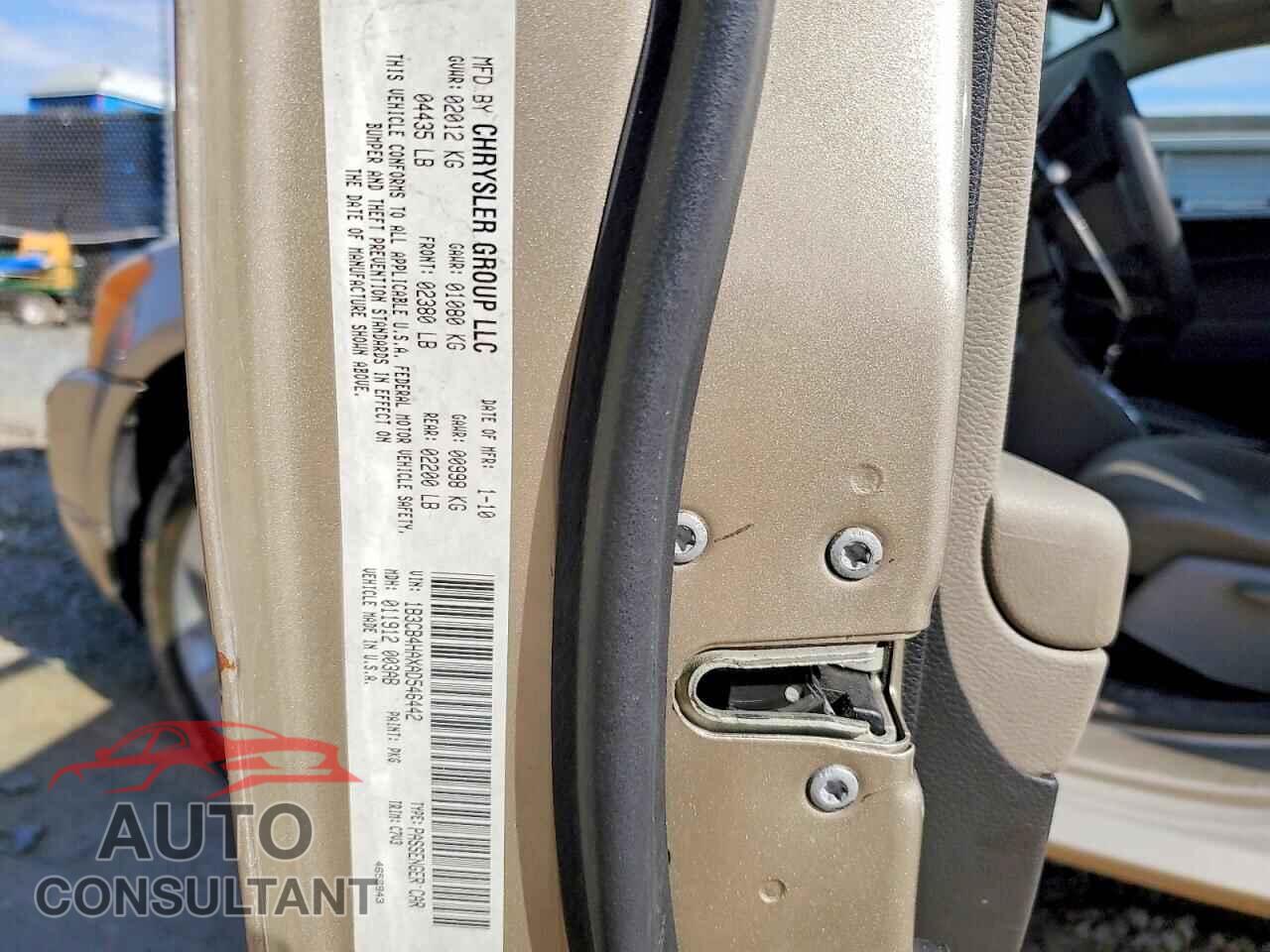 DODGE CALIBER 2010 - 1B3CB4HAXAD546442