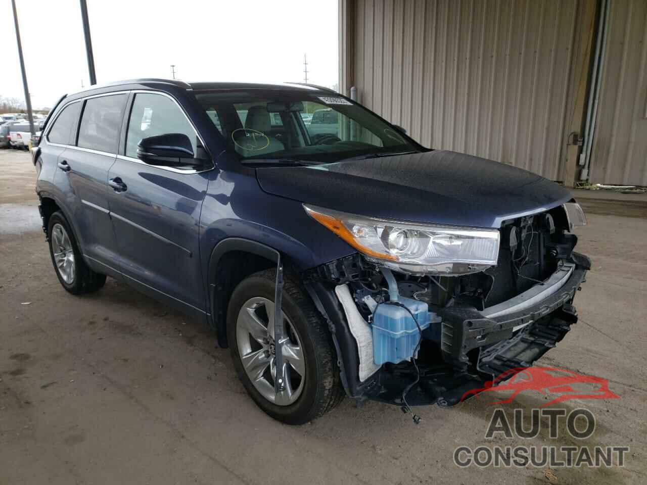 TOYOTA HIGHLANDER 2016 - 5TDDKRFH2GS334891