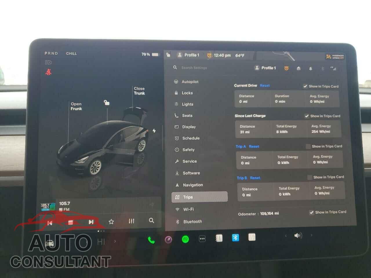 TESLA MODEL 3 2022 - 5YJ3E1EA3NF289292