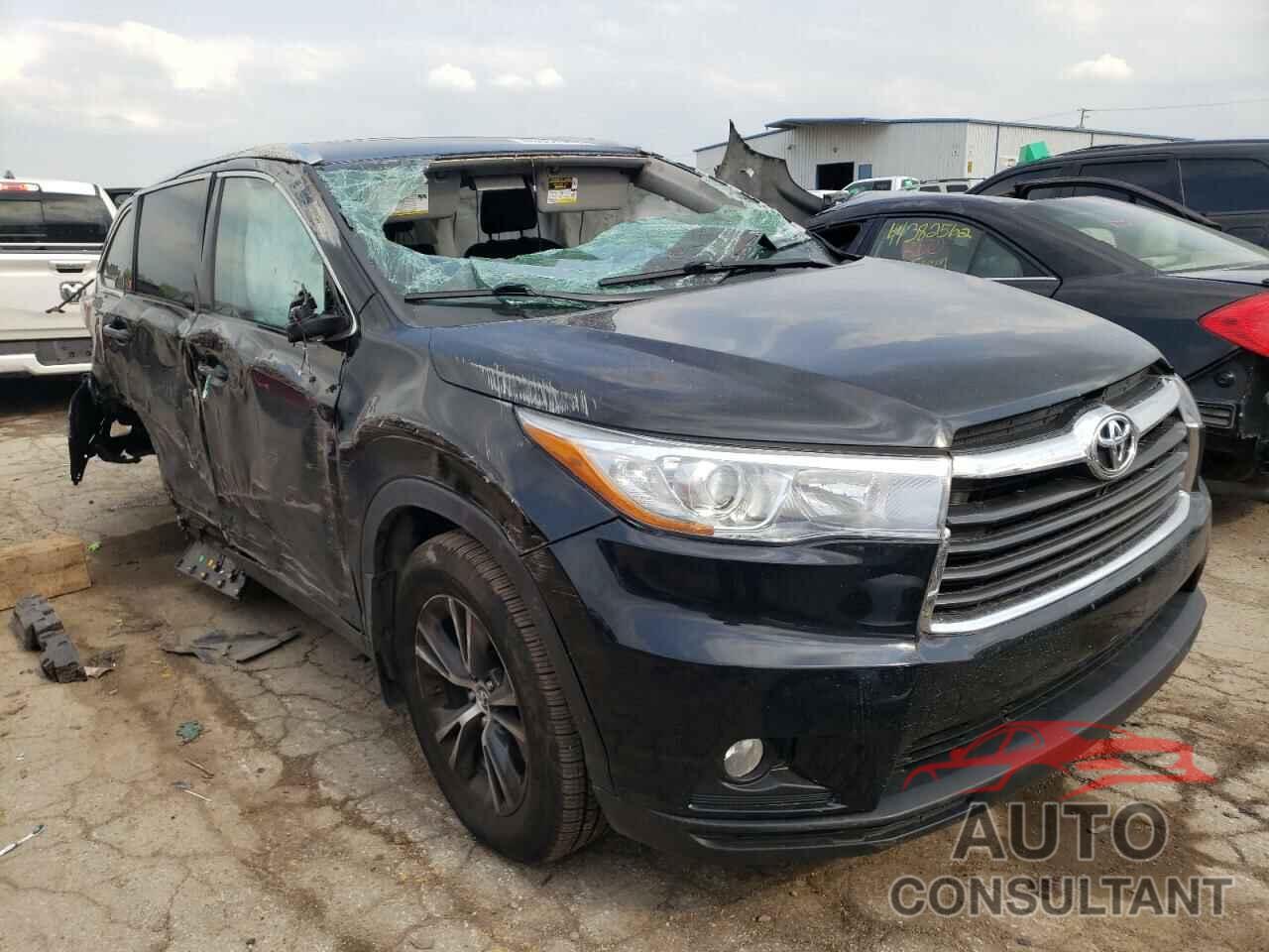 TOYOTA HIGHLANDER 2016 - 5TDJKRFH4GS231331