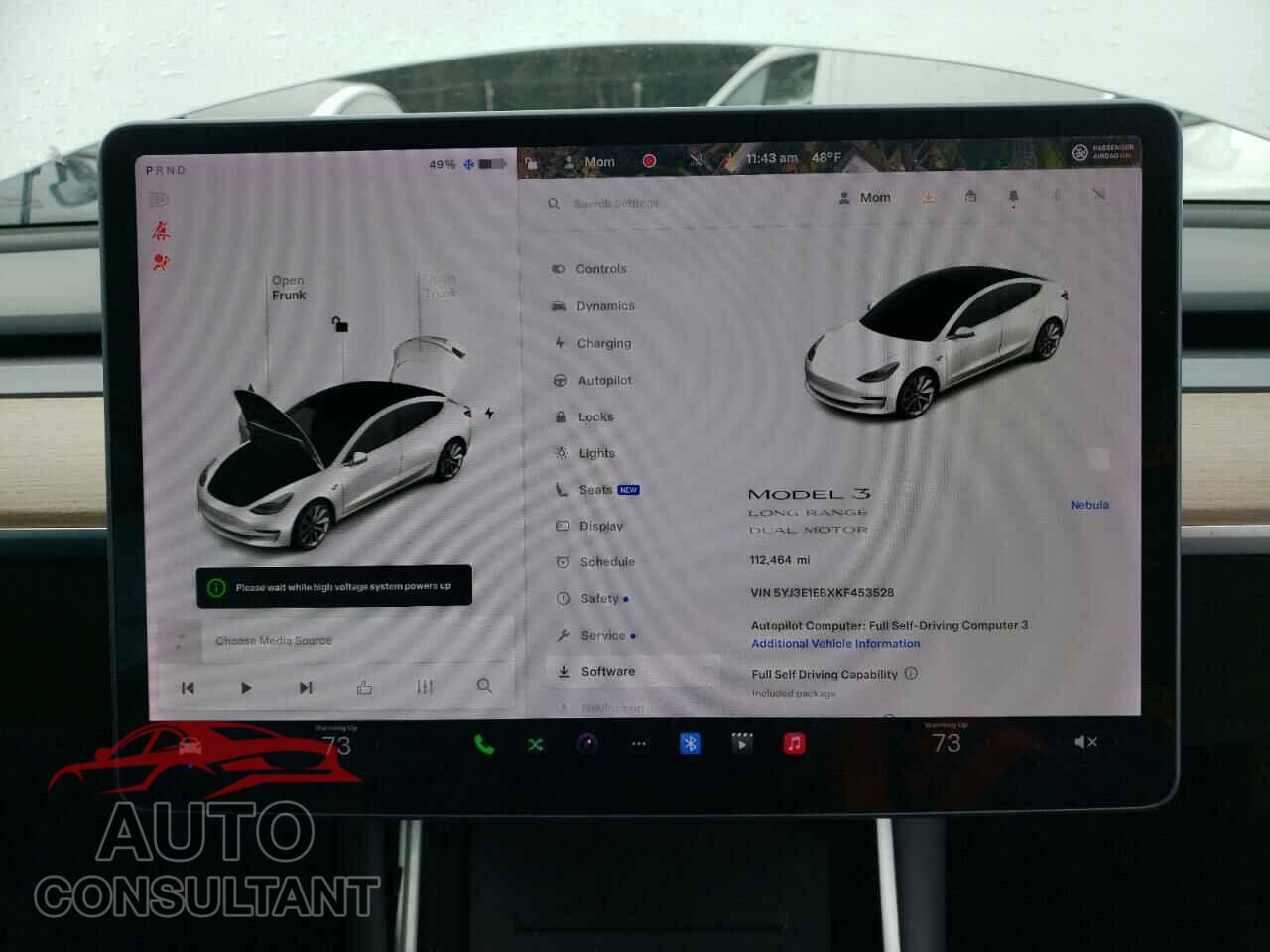 TESLA MODEL 3 2019 - 5YJ3E1EBXKF453528