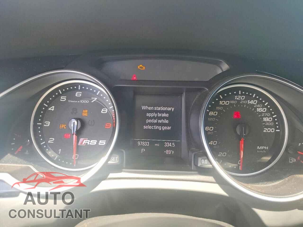AUDI S5/RS5 2013 - WUAC6AFR3DA901048