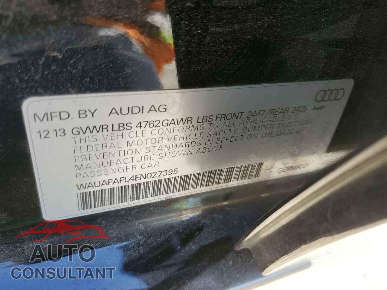 AUDI A4 2014 - WAUAFAFL4EN027395