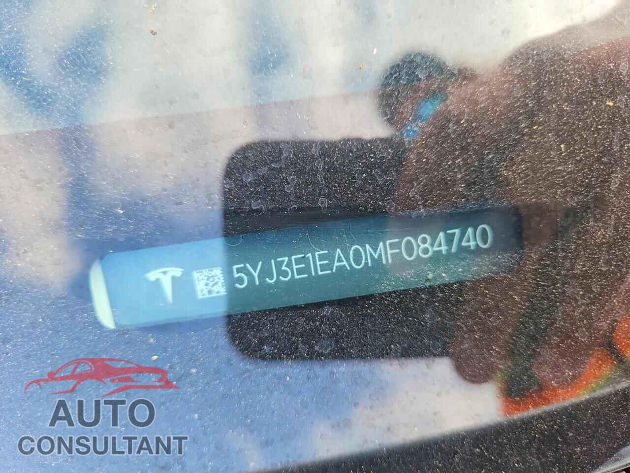 TESLA MODEL 3 2021 - 5YJ3E1EA0MF084740