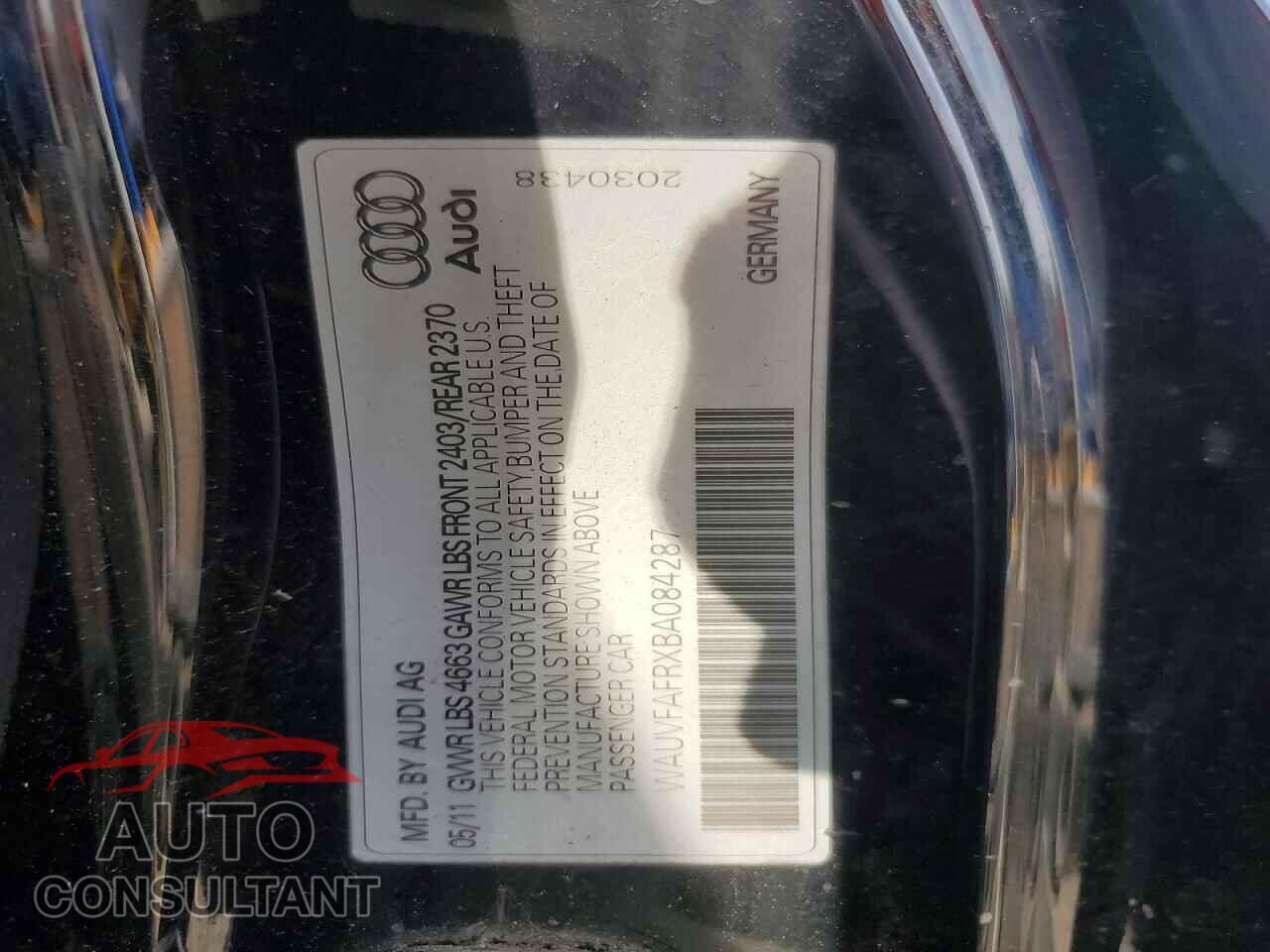 AUDI A5 2011 - WAUVFAFRXBA084287