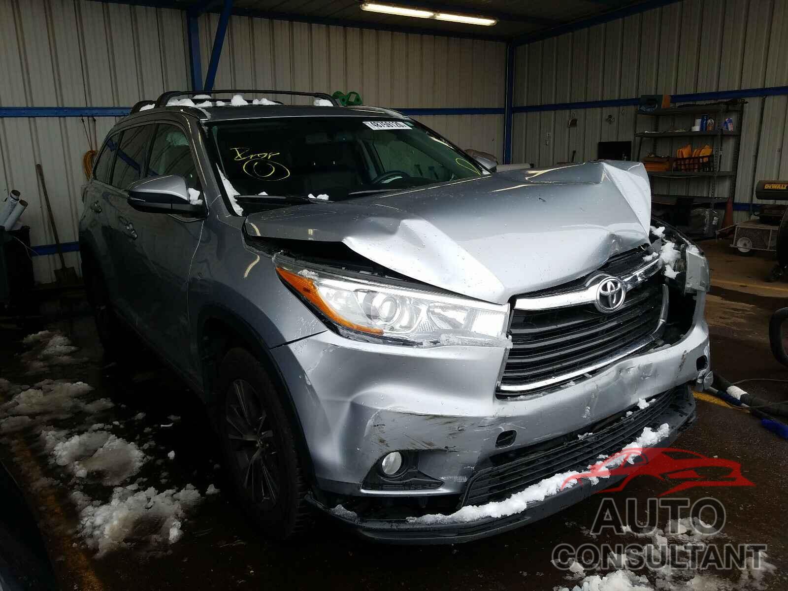 TOYOTA HIGHLANDER 2016 - 5TDJKRFHXGS237408