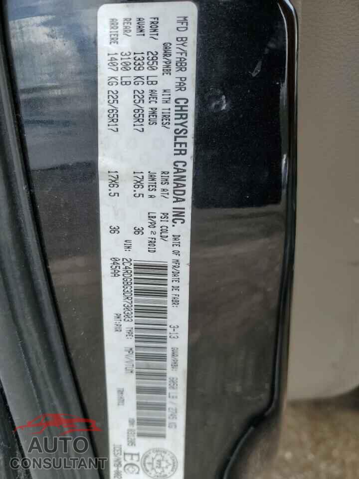 DODGE CARAVAN 2013 - 2C4RDGBG3DR730303