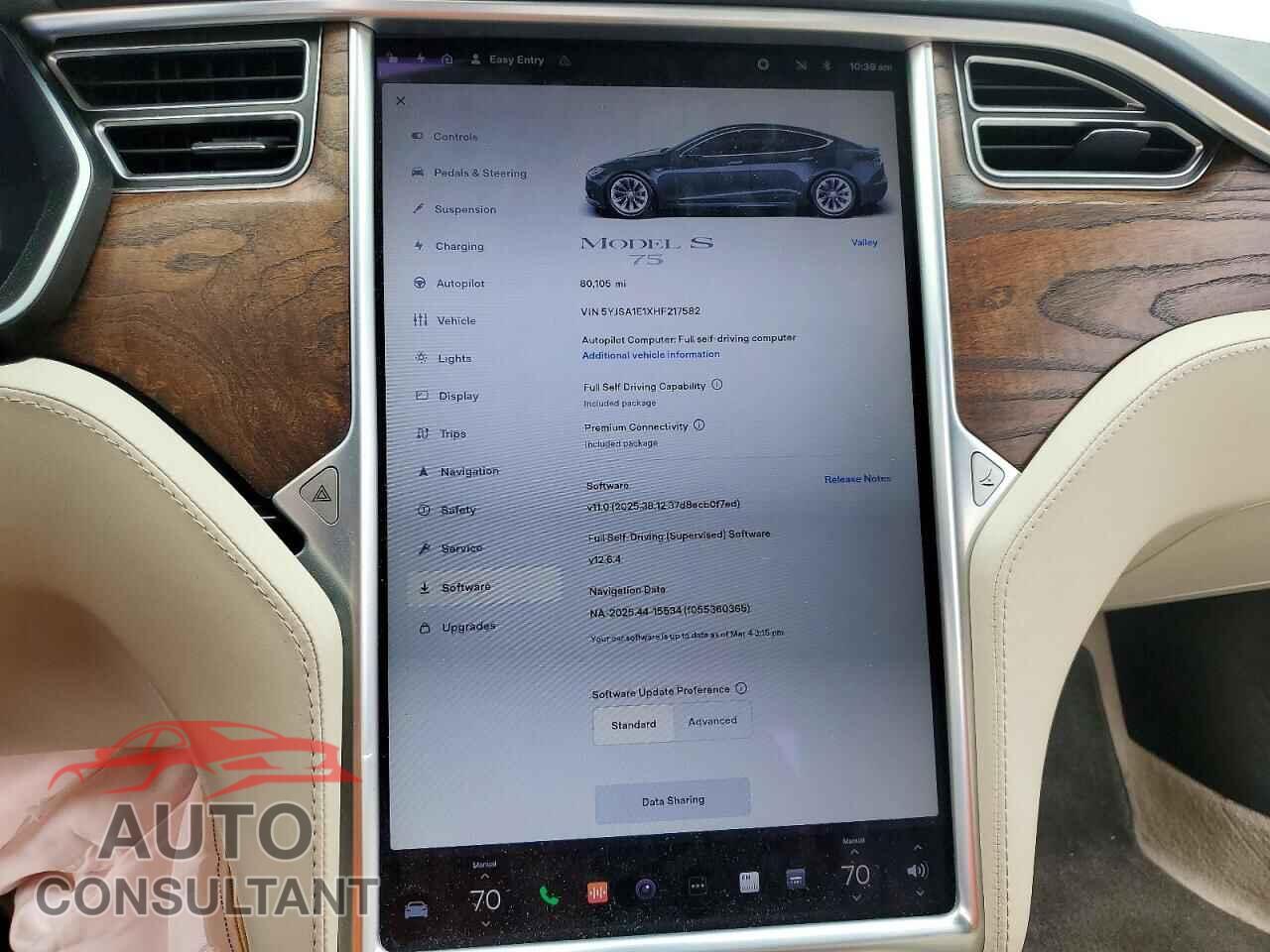 TESLA MODEL S 2017 - 5YJSA1E1XHF217582