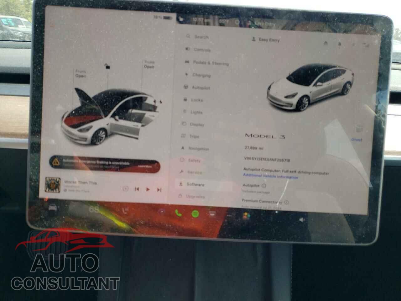 TESLA MODEL 3 2022 - 5YJ3E1EA8NF295718