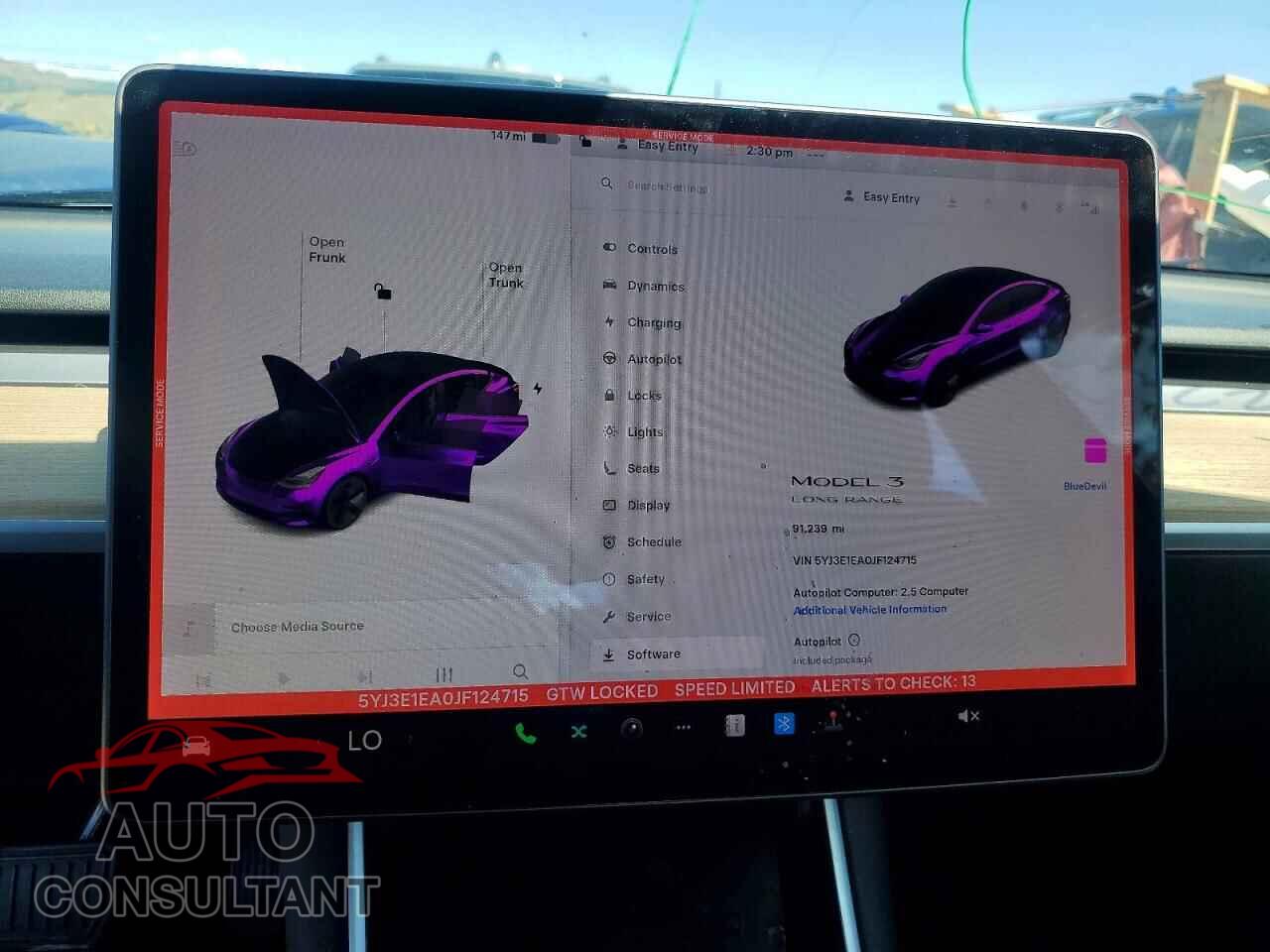 TESLA MODEL 3 2018 - 5YJ3E1EA0JF124715