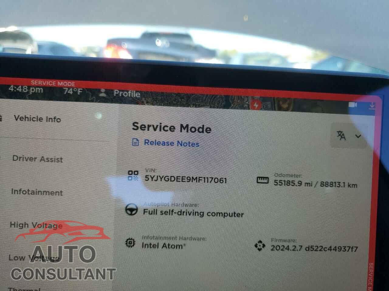 TESLA MODEL Y 2021 - 5YJYGDEE9MF117061