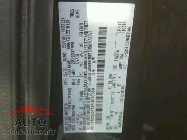 FORD ESCAPE S 2015 - 1FMCU0F73FUC63358