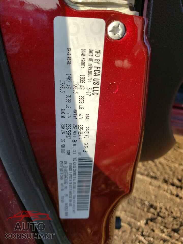 DODGE CARAVAN 2017 - 2C4RDGEG8HR791082