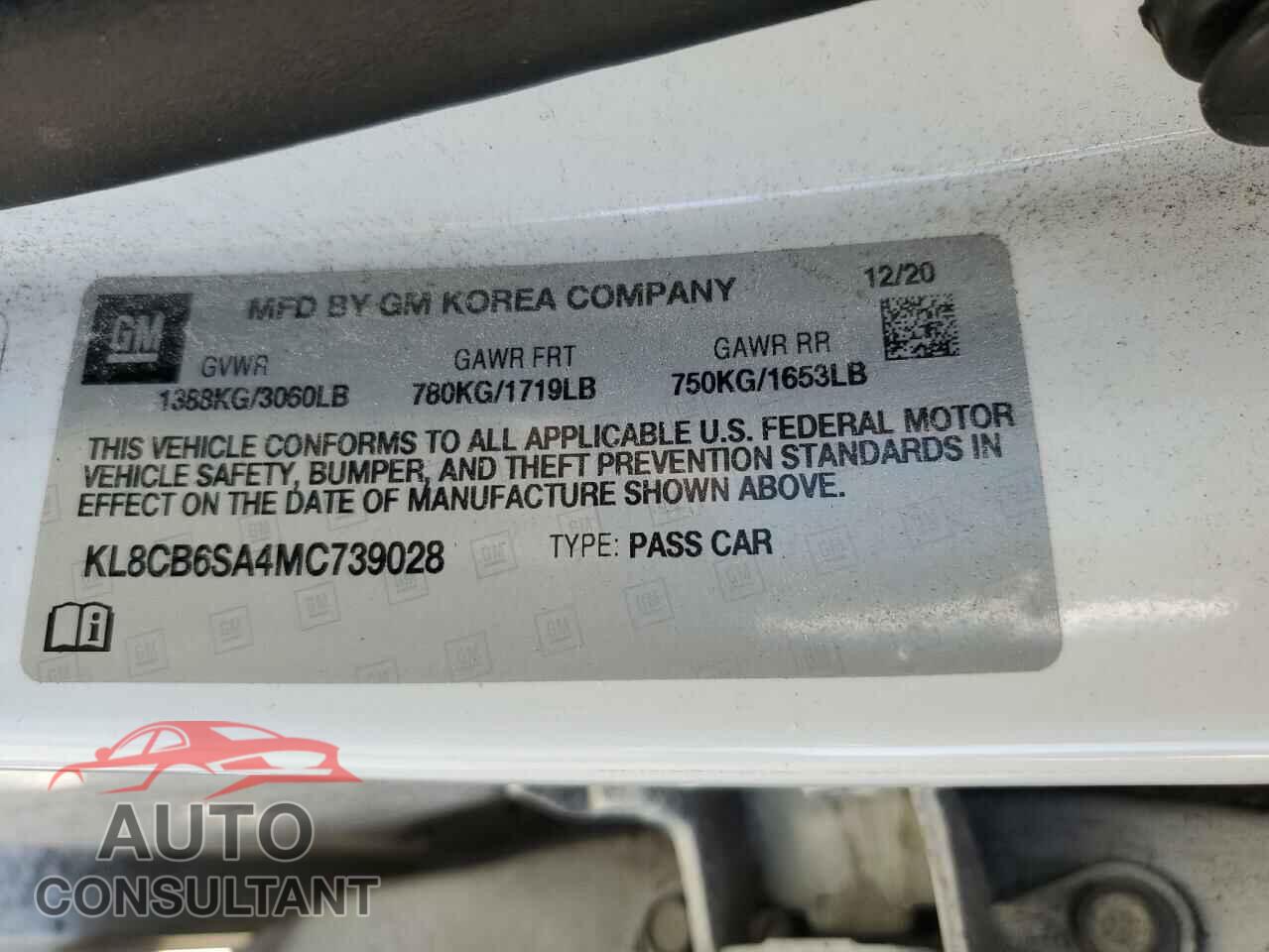 CHEVROLET SPARK 2021 - KL8CB6SA4MC739028