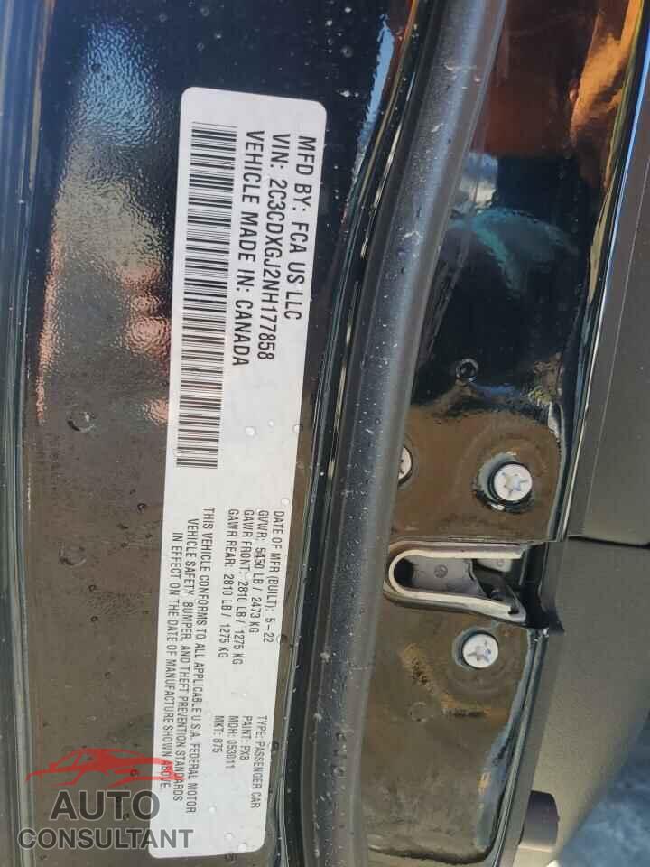 DODGE CHARGER 2022 - 2C3CDXGJ2NH177858