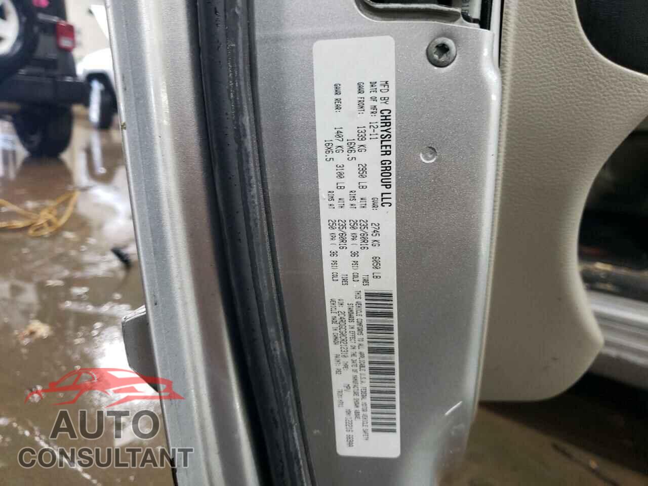 DODGE CARAVAN 2012 - 2C4RDGCG0CR212310