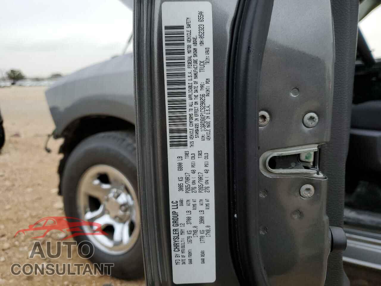 DODGE RAM 1500 2012 - 1C6RD6KP1CS290256