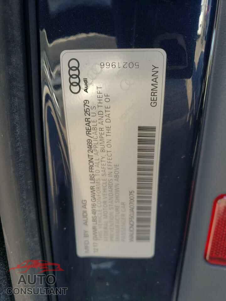 AUDI A5 2018 - WAUCNCF50JA070075