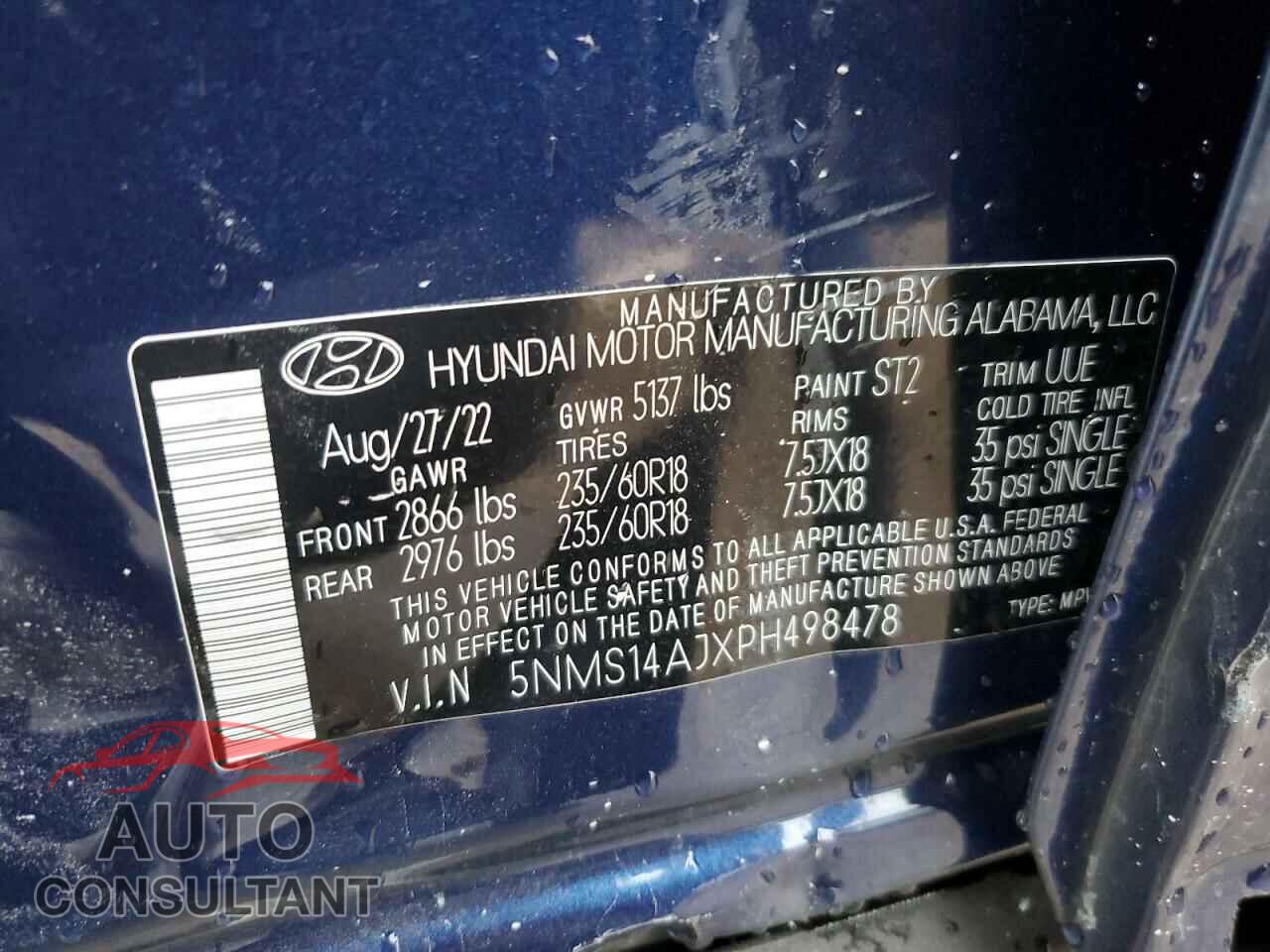 HYUNDAI SANTA FE 2023 - 5NMS14AJXPH498478