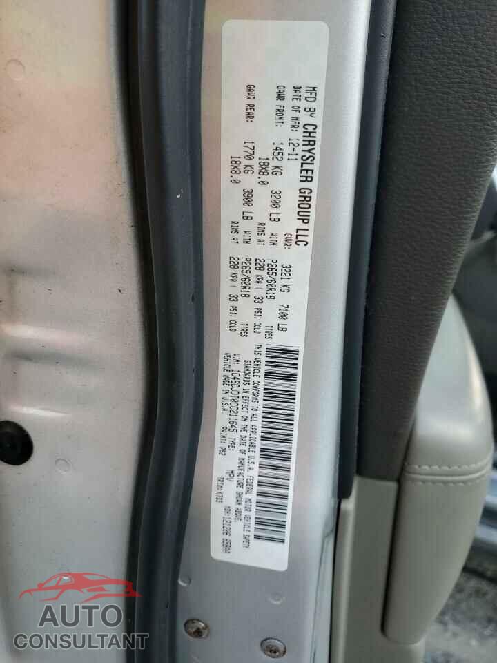 DODGE DURANGO 2012 - 1C4SDJDT0CC211645