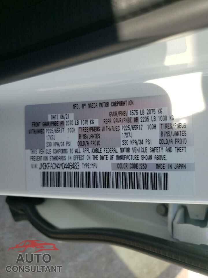 MAZDA CX-5 2021 - JM3KFACM4M0446483