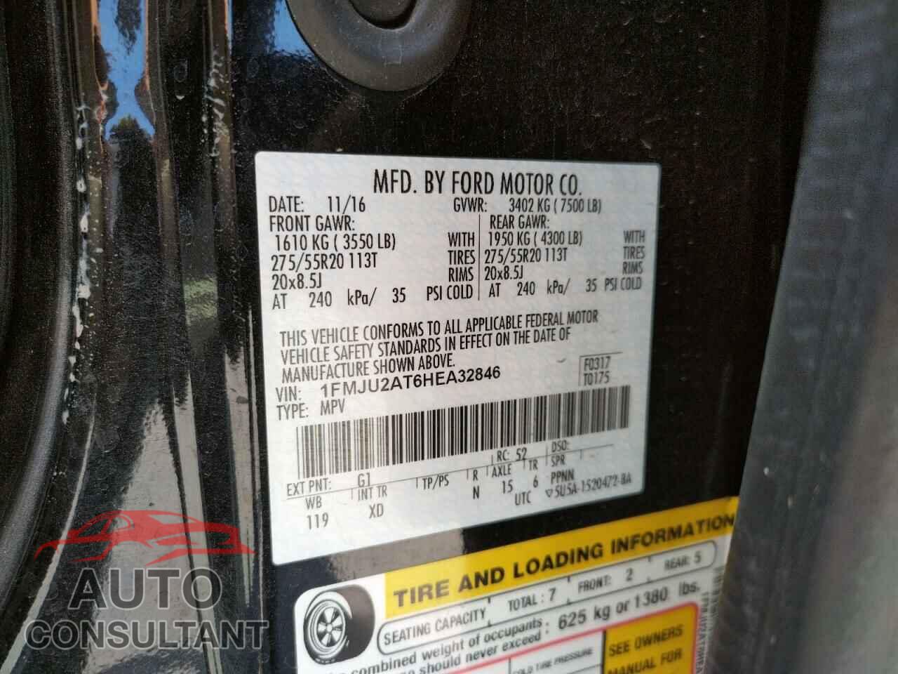 FORD EXPEDITION 2017 - 1FMJU2AT6HEA32846