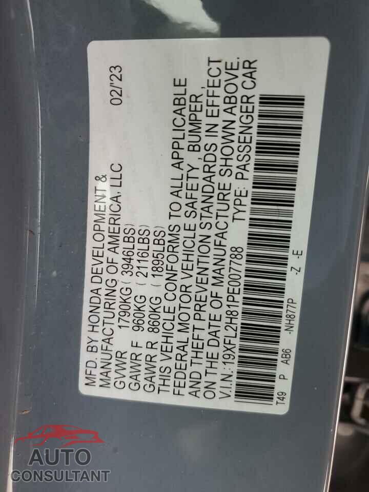 HONDA CIVIC 2023 - 19XFL2H81PE007788