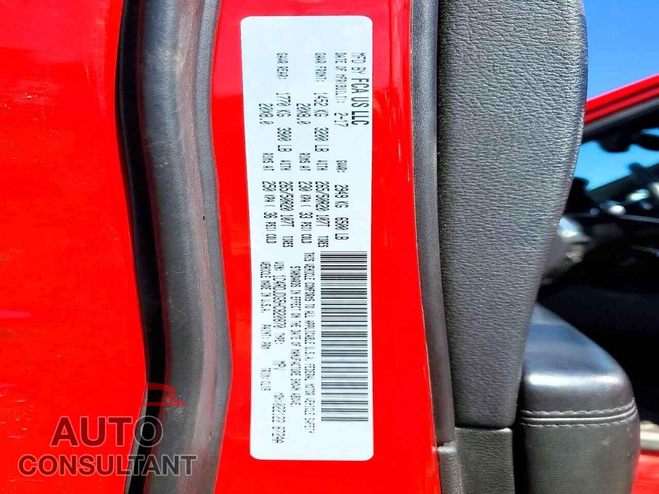 DODGE DURANGO 2017 - 1C4RDJDG5HC820870