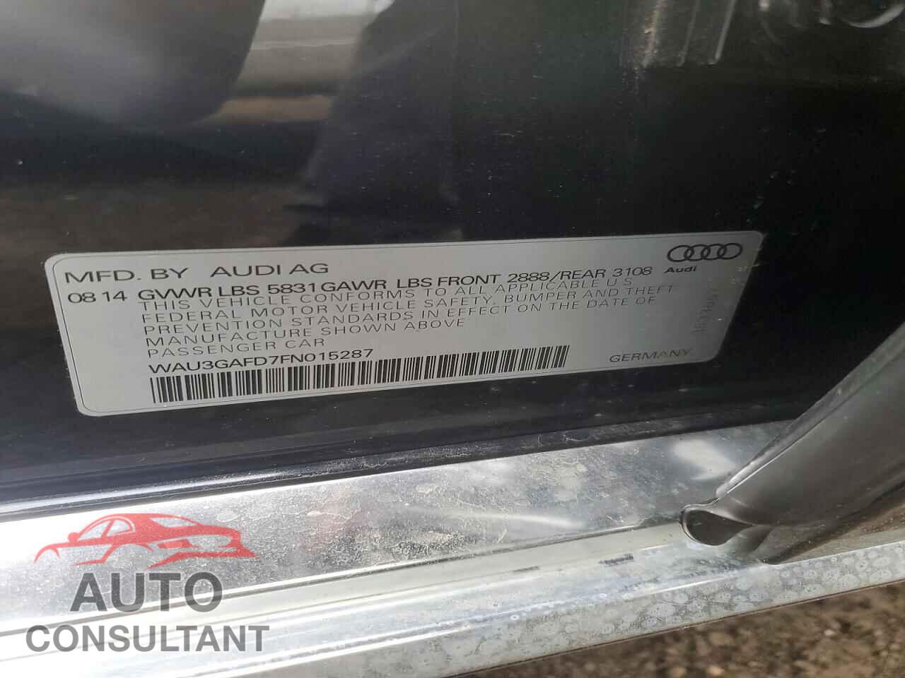 AUDI A8 2015 - WAU3GAFD7FN015287
